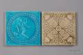 Two Decorated Tiles Minton