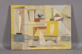American School 20th Century Abstract Interior Scene