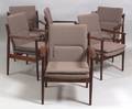 Five Arne Vodder Armchairs