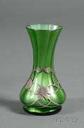 Art Nouveau Overlay Vase