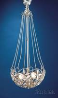 Two Hanging Light Fixtures Attributed to Pancoast and Bergmann