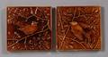 Two Decorated Tiles Minton China Works