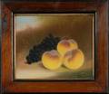 John S Bower American 19th20th Century Still Life with Peaches and Grapes