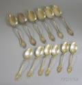 Twelve Knowles Sterling Silver Spoons