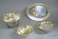 Four Sterling Silver and Silver Plated Serving Pieces
