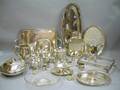 Approximately Twentyone Various Silver Plated Serving Pieces
