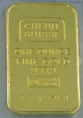 Credit Suisse One Ounce Gold Ingot