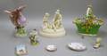 Eight Continental Decorative Ceramic Items