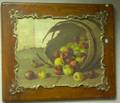 Framed 20th Century American School Oil on Canvas of a Barrel of Apples