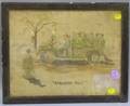 WWII Era Pencil and Watercolor US Army Cartoon Strange Fruit