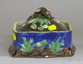 French Majolica Sardine Box