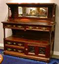 Victorian Carved Cherry Mirrored Sideboard