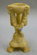 Twopart Alabaster Carved Potpourri