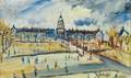 Louis Cazals French b 1912 Paris  Place des Invalides