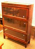 Hale Mahoganyfinished Threestack Barristers Bookcase