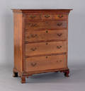 Pennsylvania Chippendale walnut semi tall chest a 1770