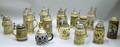 Fifteen German Pewterlidded Stoneware Steins