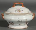 Chinese Export Porcelain Oval Footed Covered Tureen