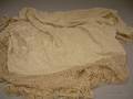 Cream on Cream Silk Embroidered Piano Shawl
