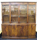 George III style mahogany breakfront