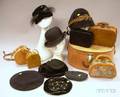 Group of Assorted Vintage Hats and Handbags