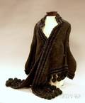 Late 19th Century Heavily Beaded and Trimmed Black Silk JacketMantle