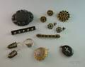 Small Group of Assorted Mourning and Memento Jewelry