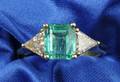 14kt Gold Emerald and Diamond Ring