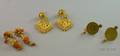 Three Pairs of Gold Earrings
