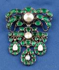 Antique SilverGilt PendantBrooch