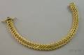 18kt Gold Woven Mesh Link Bracelet