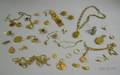 Assorted Antique and Later Gold and GiltMetal Jewelry
