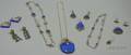 Assorted Silver and Lapis Lazuli Jewelry