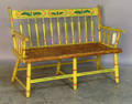 Painted childs arrowback settee