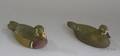 Two Ken Harris Small Carved and Painted Wooden Duck Figures