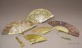 Group of 19th Century Ivory and Motherofpearl Folding Hand Fans