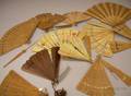 Eleven Assorted Wood Brise Hand Fans