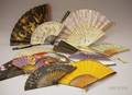 Assortment of Mostly Paper Hand Fans