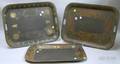 Three Painted and Stencil Decorated Tole Trays