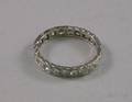 Art Deco Platinum and Diamond Eternity Band