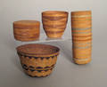 Four Northwestern twined baskets ca 1900
