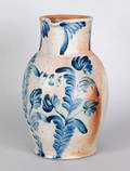 Large three gallon Pennsylvania stoneware pitcher 19th c