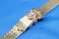 Retro Ladys 14kt Gold and Diamond Covered Buckle Wristwatch