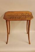 Emile Galle Marquetry Inlaid Floral Table