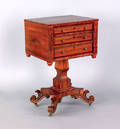 New England Federal mahogany work stand ca 1825