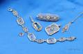 Group of Art Deco 14kt and 10kt White Gold Jewelry