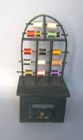 Painted spool rack