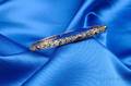 Art Nouveau Sapphire and Diamond Bangle Bracelet L Fritschze  Co Newark