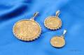 Three Gold Coin Pendants