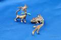 Two 14kt Gold Animal Brooches